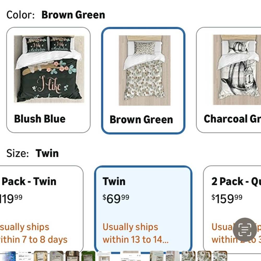 Pinecone Twin Duvet Cover and Pillow Case NWT - Picture 8 of 8